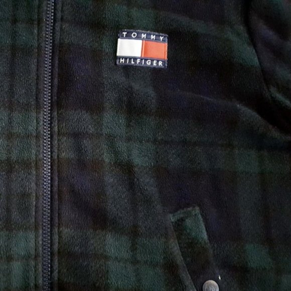 Vintage Tommy Hilfiger Plaid Fleece Jacket - Picture 6 of 6